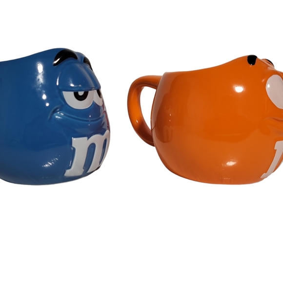 Vintage1997 M&M's World Blue Character 3D Mug 12oz Mischievous funny Coffee Set - Picture 2 of 6